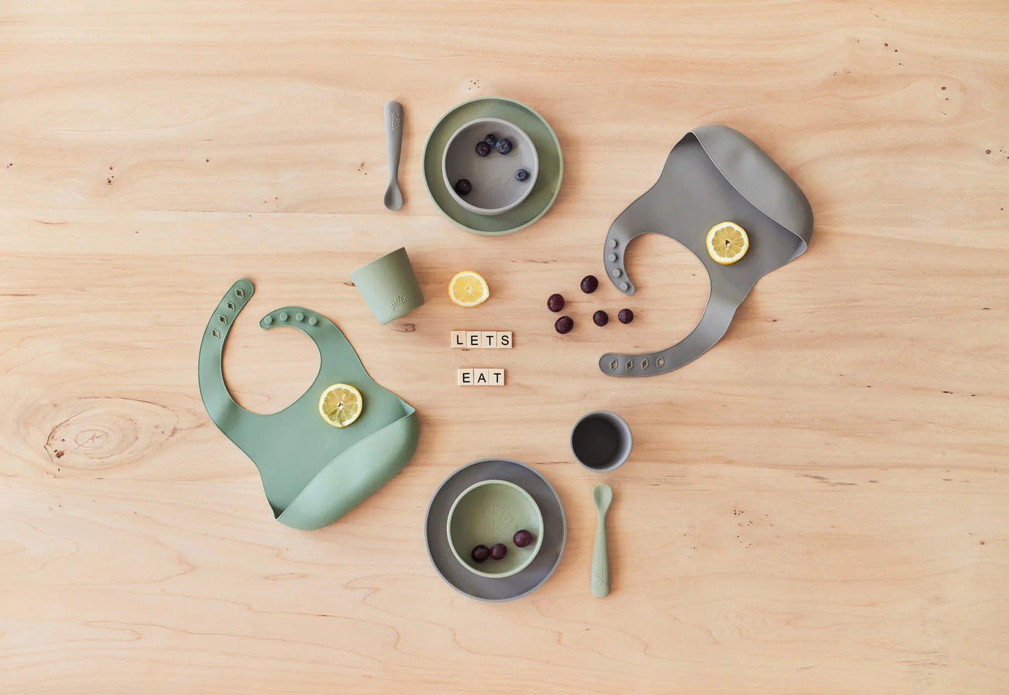 Jollein - Slab Siliconen Ash green