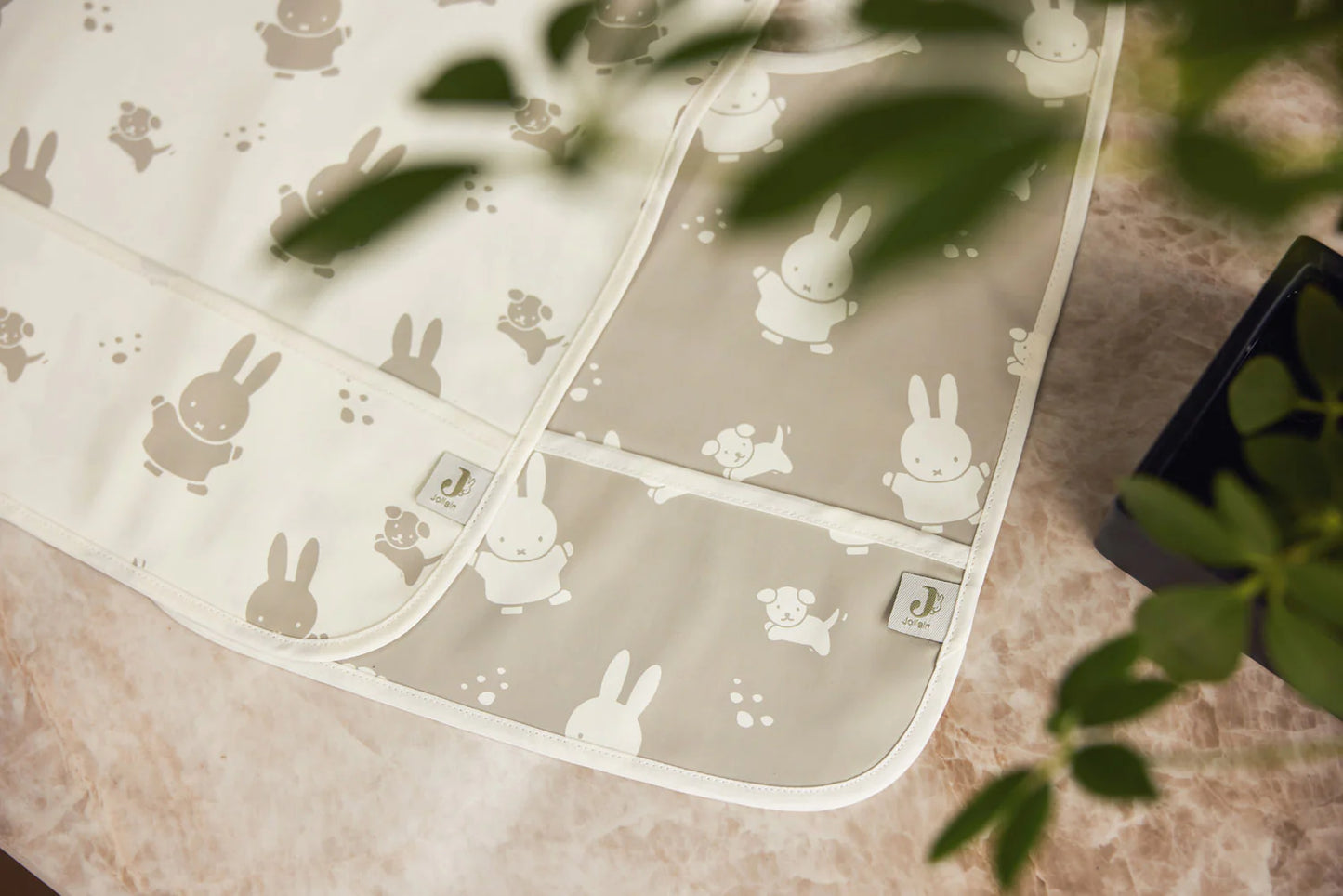 Jollein - Slab Waterproof Miffy & Snuffy Nougat (2pack)