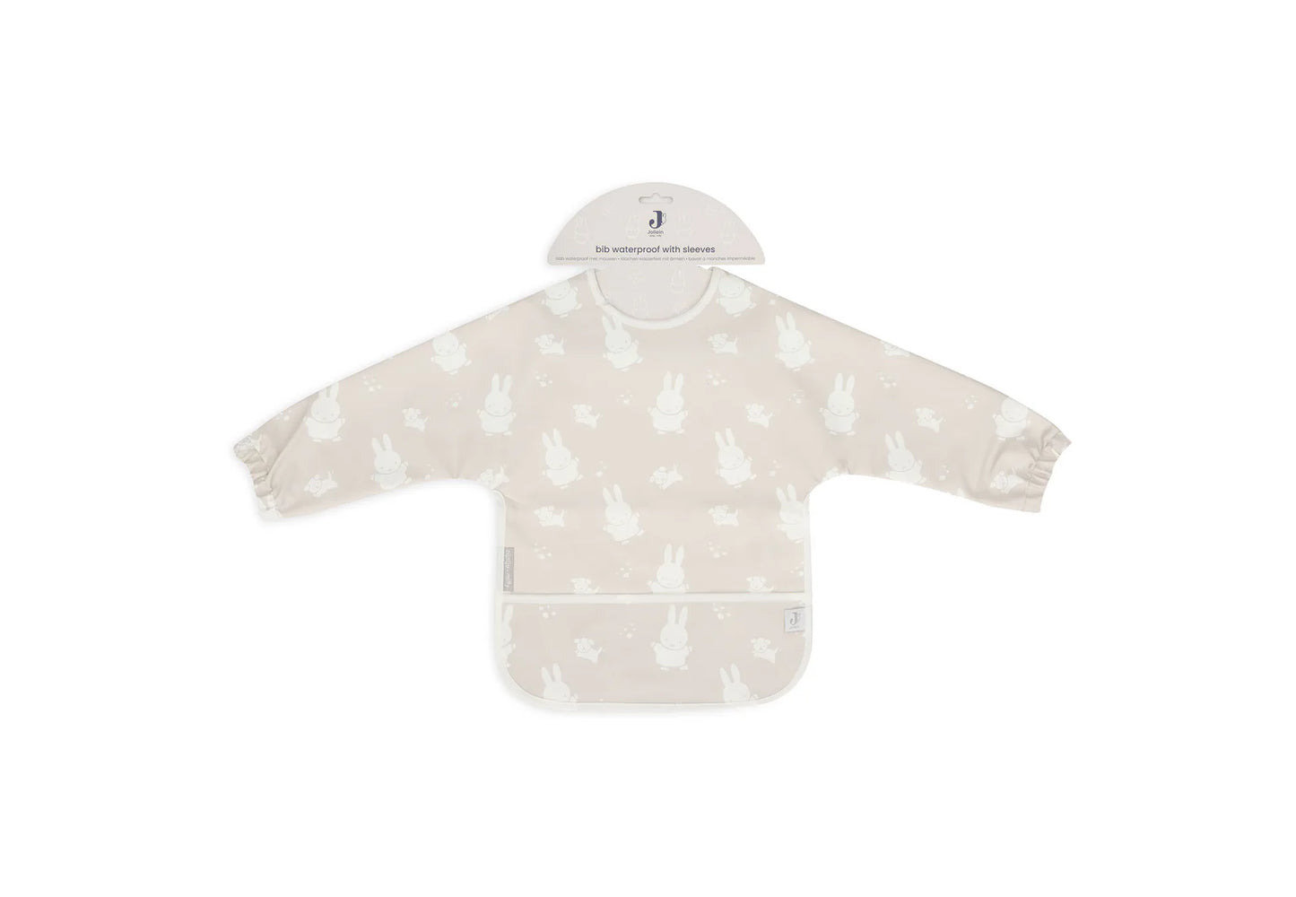 Jollein - Slab Waterproof met Mouw Miffy & Snuffy Nougat