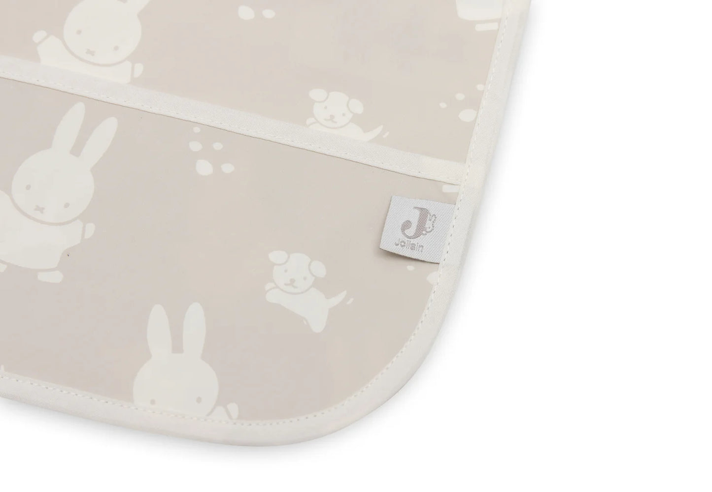 Jollein - Slab Waterproof met Mouw Miffy & Snuffy Nougat