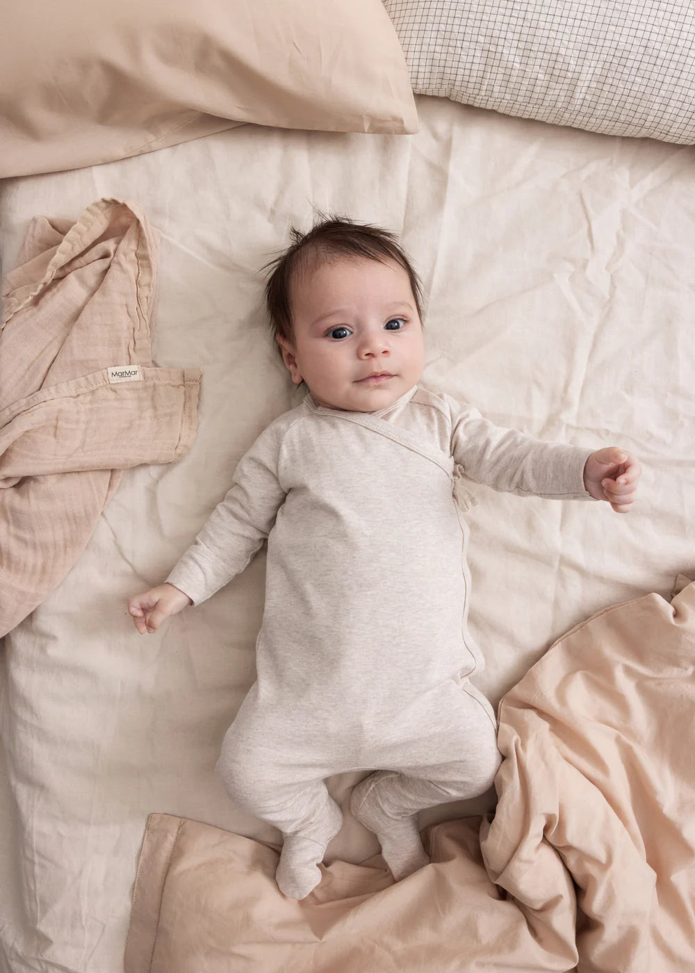 MarMar Copenhagen - Wikkelromper Rubetta Licht Beige