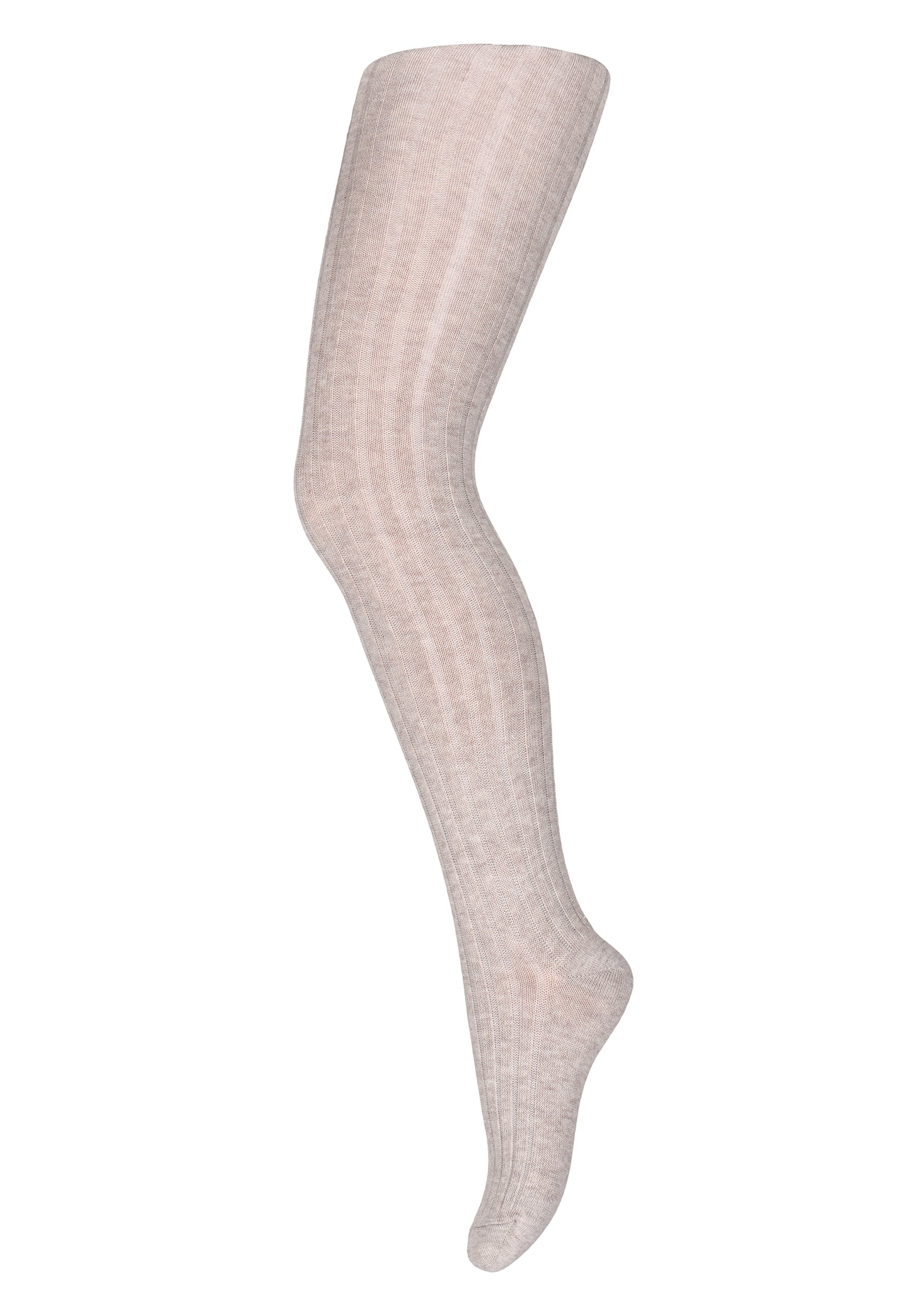 MP Denmark - Cotton rib tights Light Brown Melange
