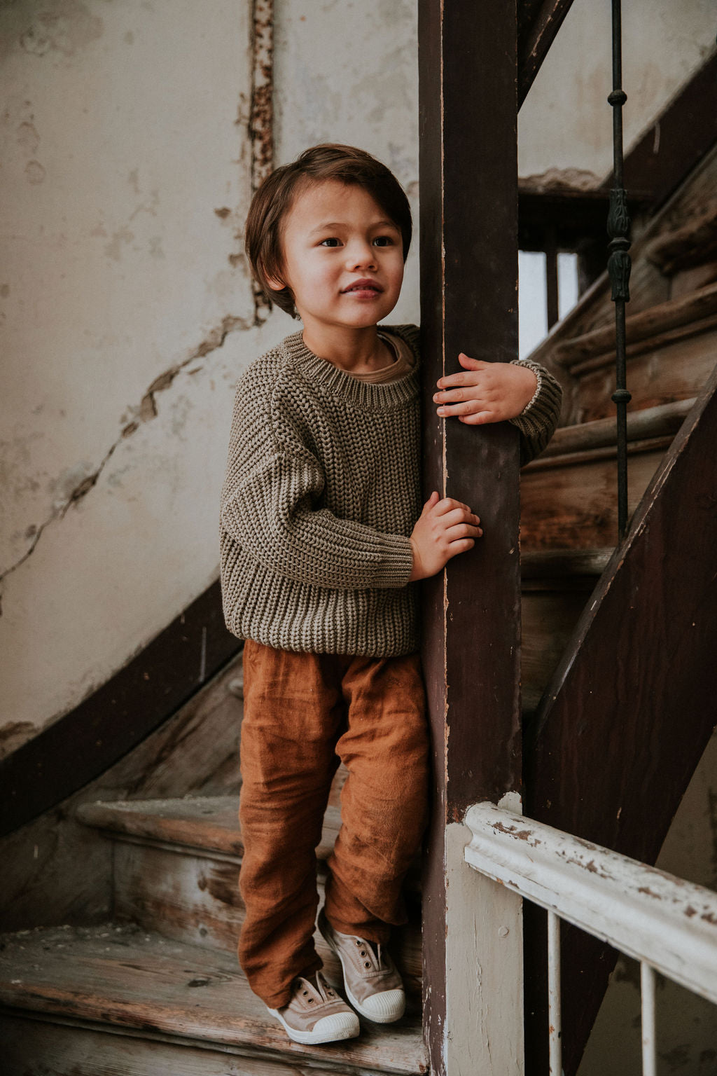 Yuki - Chunky Knitted Sweater Sage