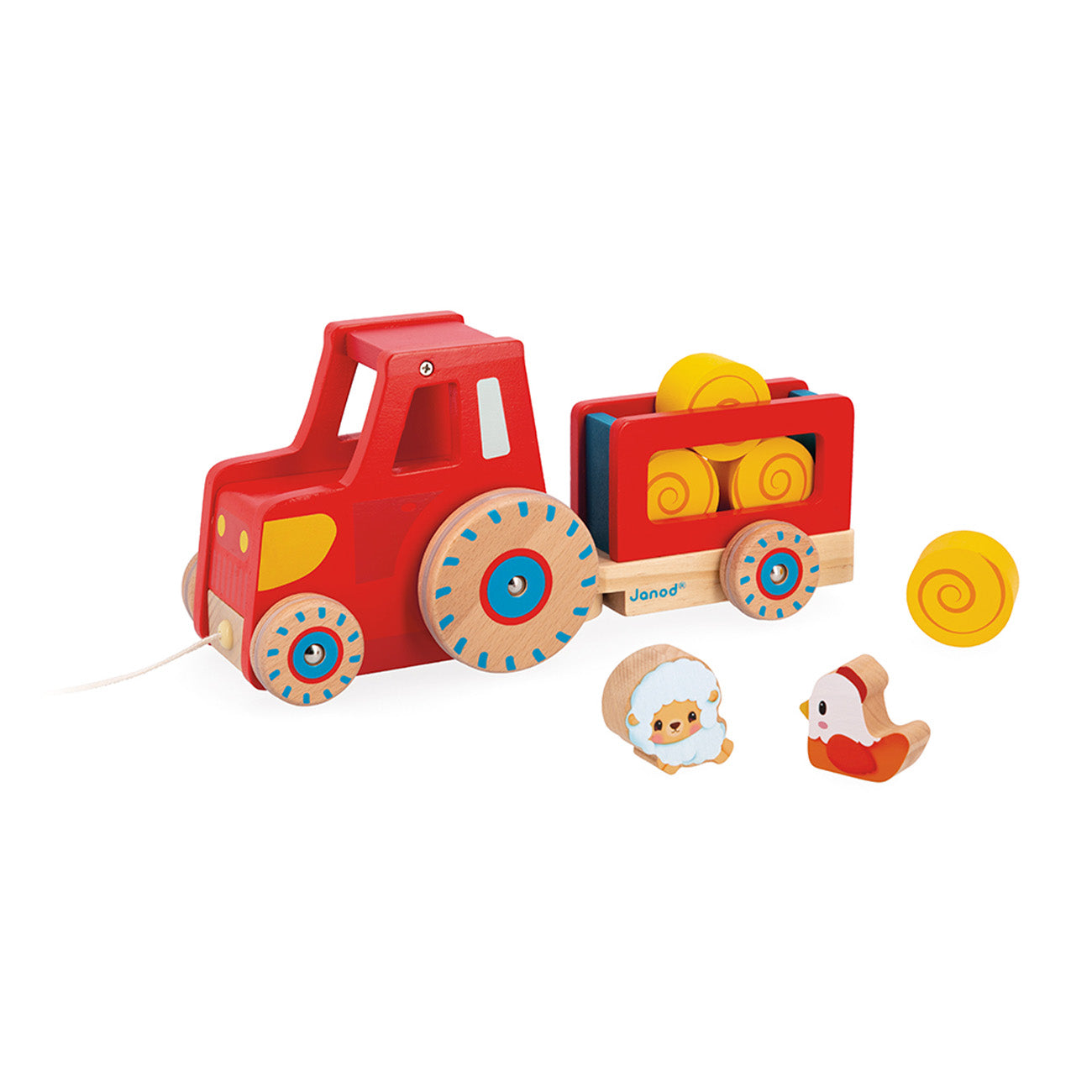 Janod - Trekfiguur Tractor