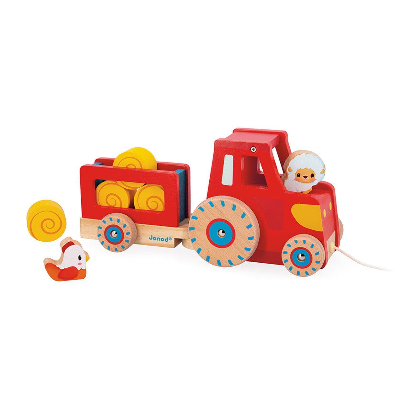 Janod - Trekfiguur Tractor