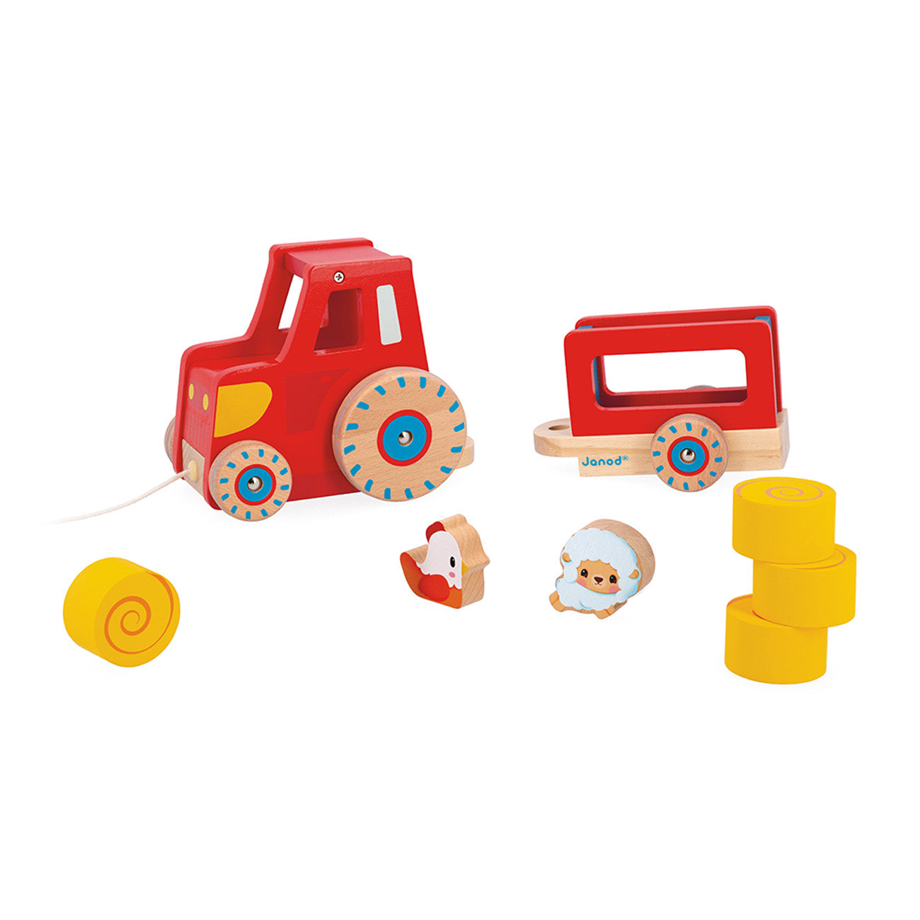 Janod - Trekfiguur Tractor