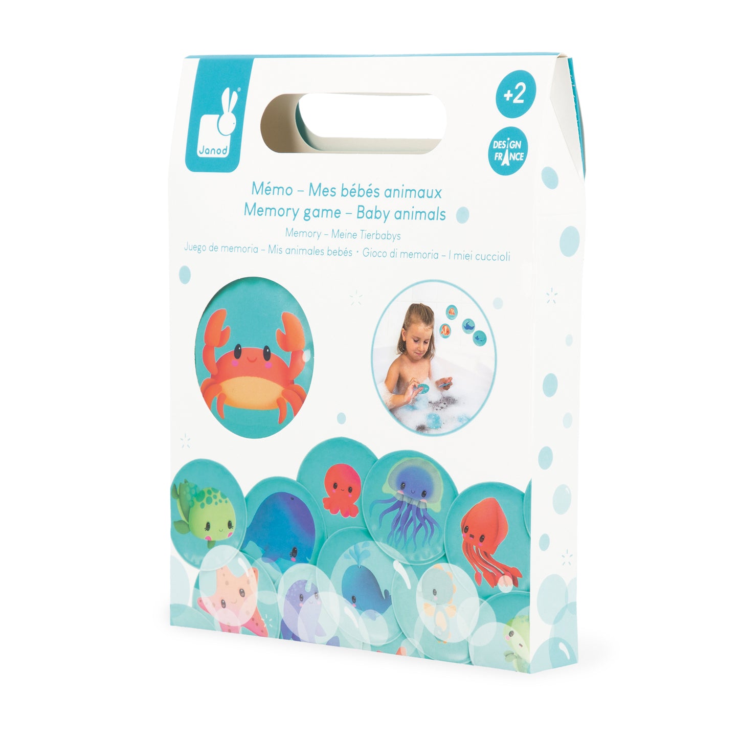 Janod - Badspeelgoed Memospel Baby dieren