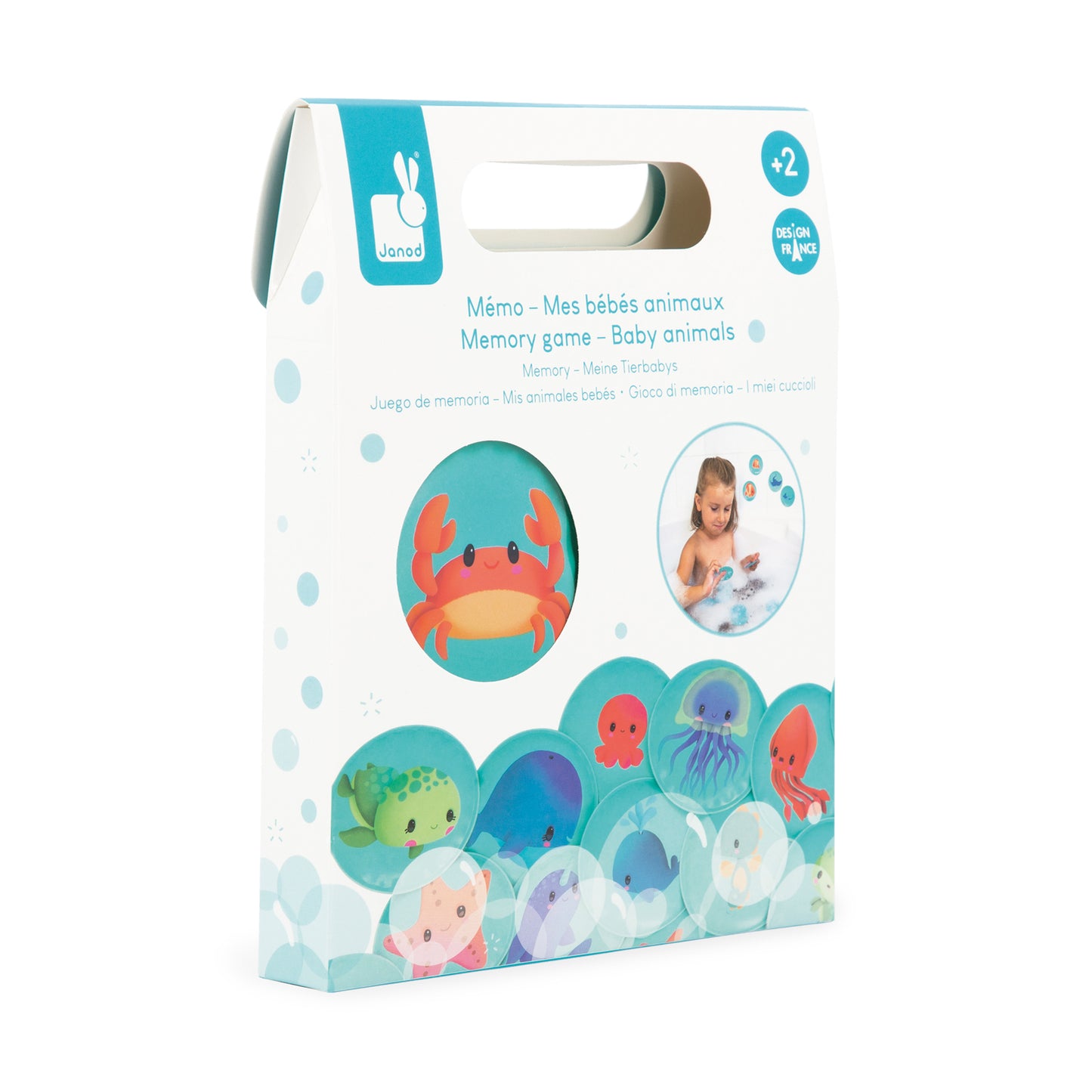 Janod - Badspeelgoed Memospel Baby dieren
