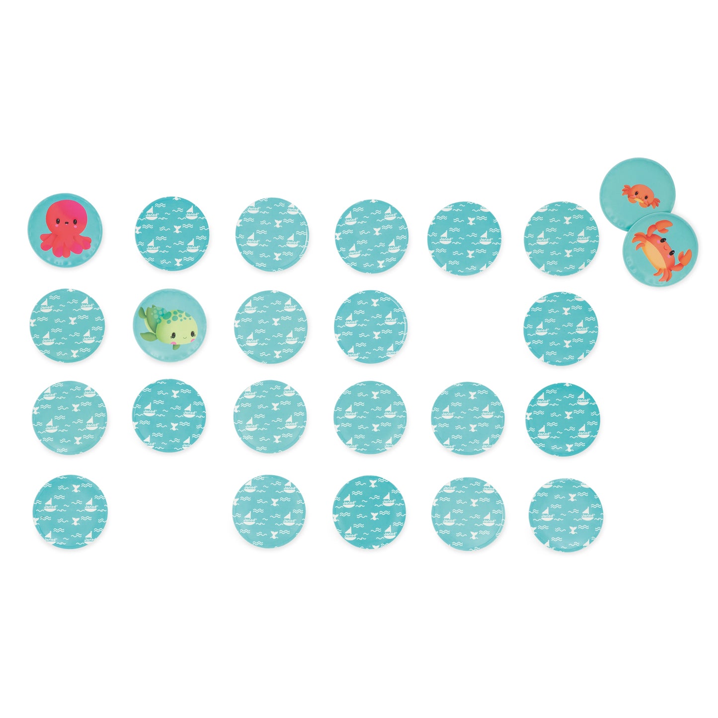 Janod - Badspeelgoed Memospel Baby dieren