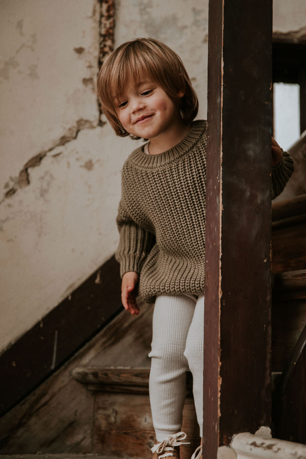 Yuki - Chunky Knitted Sweater Sage