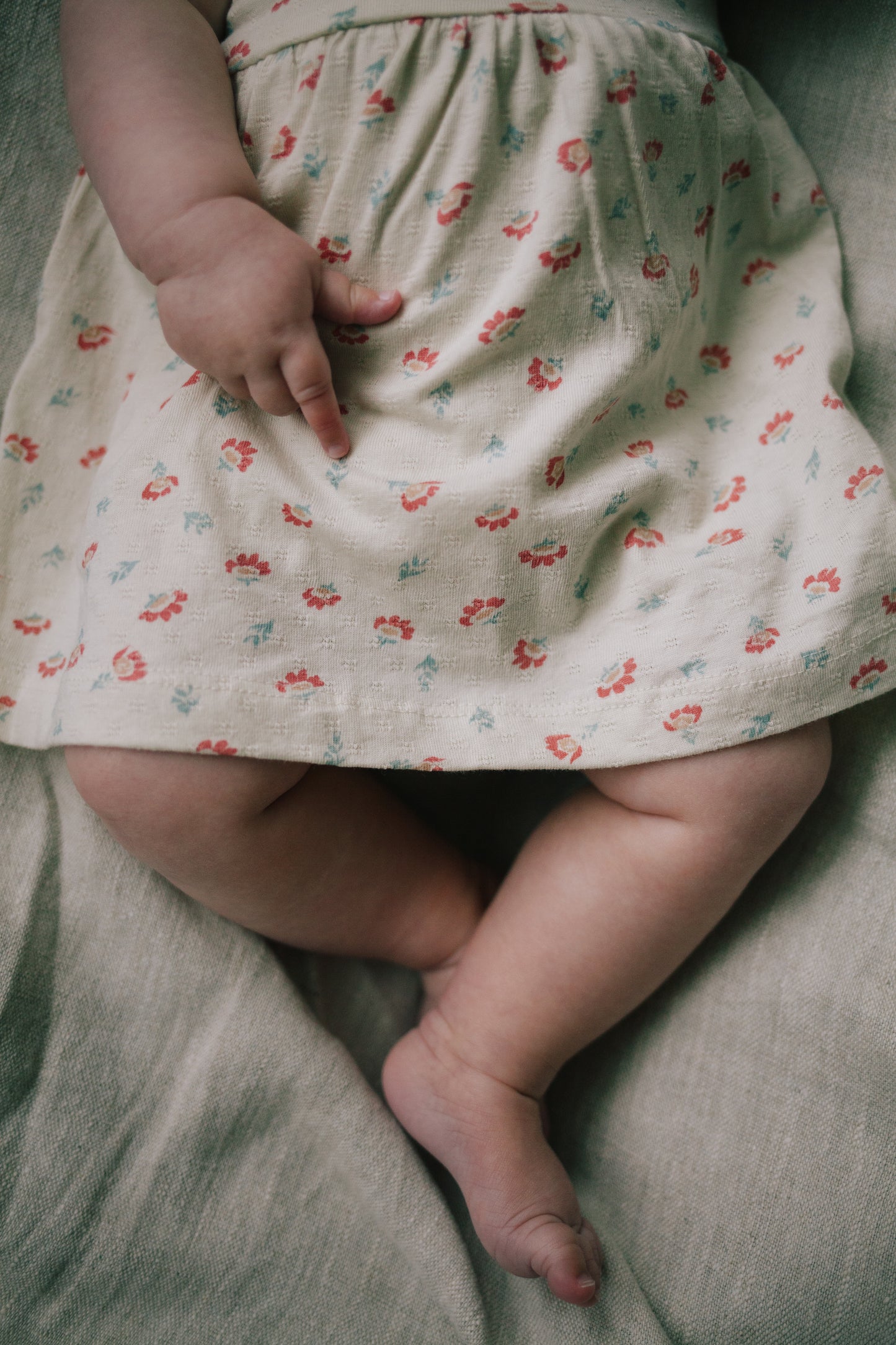 Riffle Amsterdam - Babyjurk Abigail pointelle rib aop