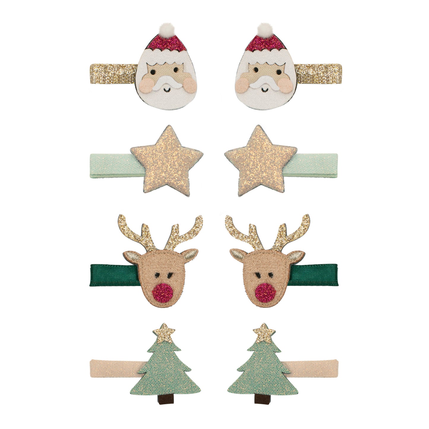 Mimi & Lula - Santa & Rudolph mini clips
