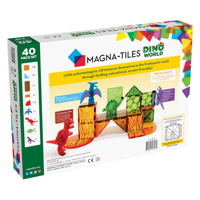 Magna-Tiles set - Dino World 40 pieces
