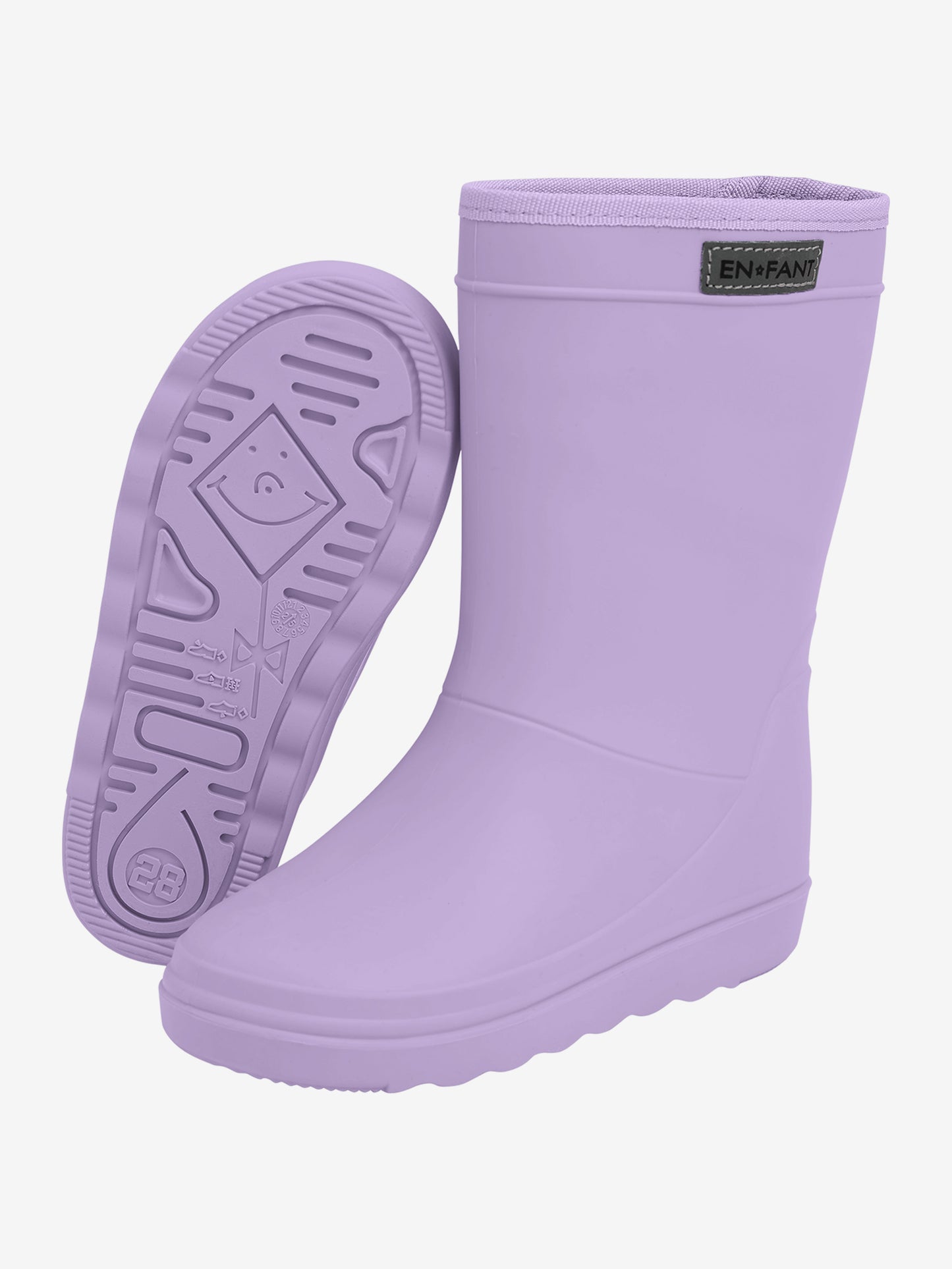 EN FANT - Rain Boots Solid – Lavender | Comfortabele & Waterdichte Kinder Regenlaarzen