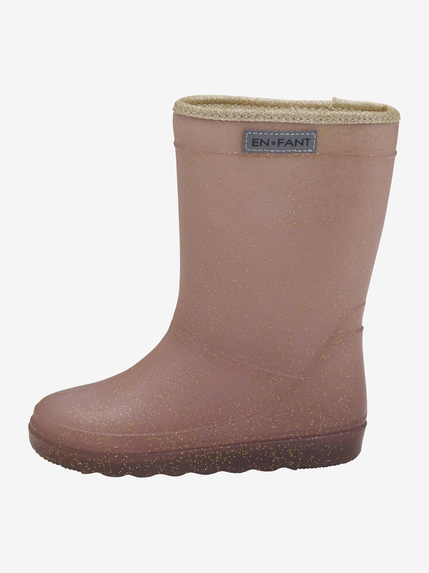EN FANT - Thermo Regenlaarzen Rose Taupe Glitter