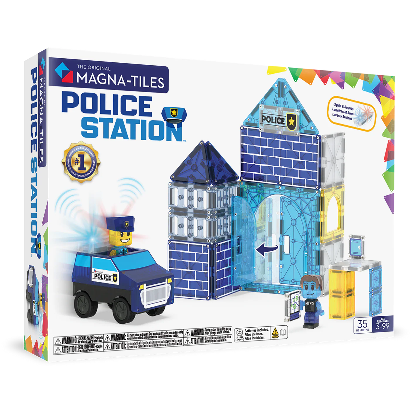 Magna-Tiles - Police Station 35-Piece Set