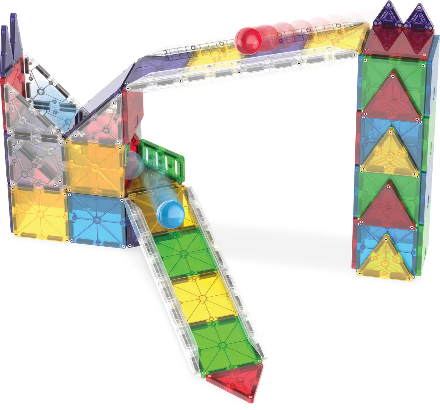 Magna-Tiles - Rail Racers Deluxe 90-Piece Set
