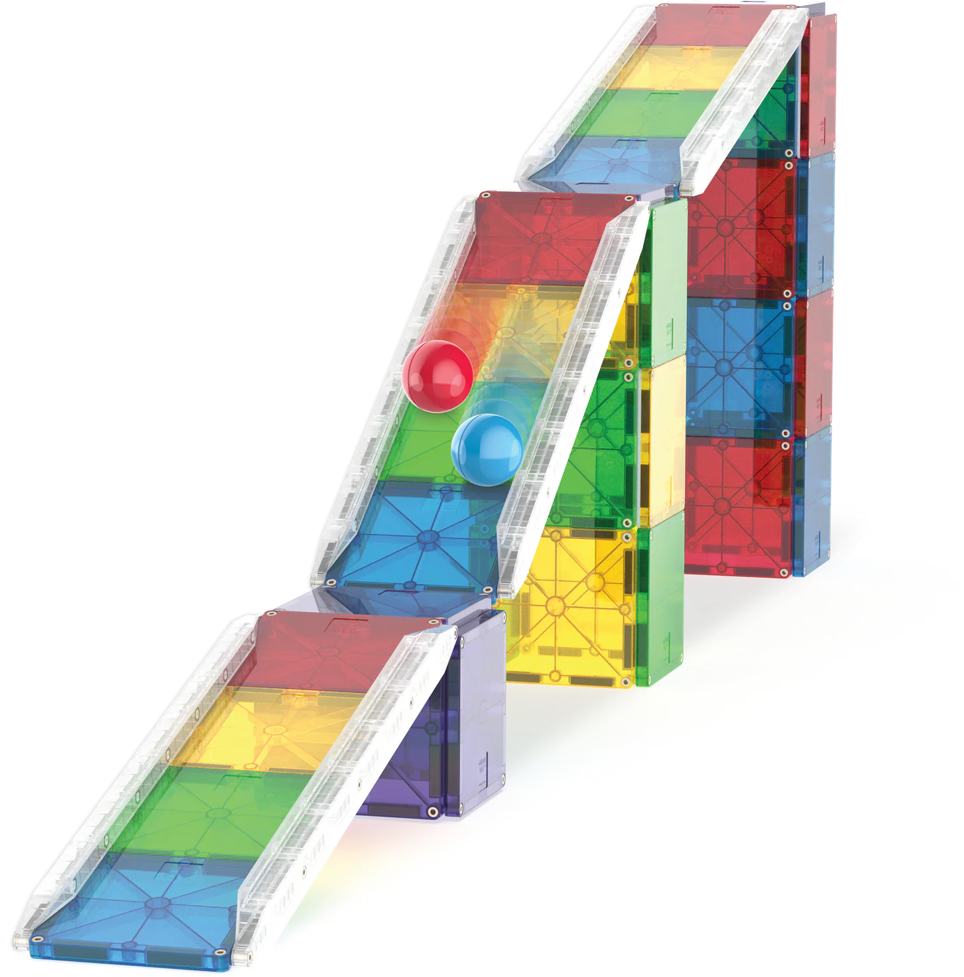 Magna-Tiles - Rail Racers Deluxe 90-Piece Set