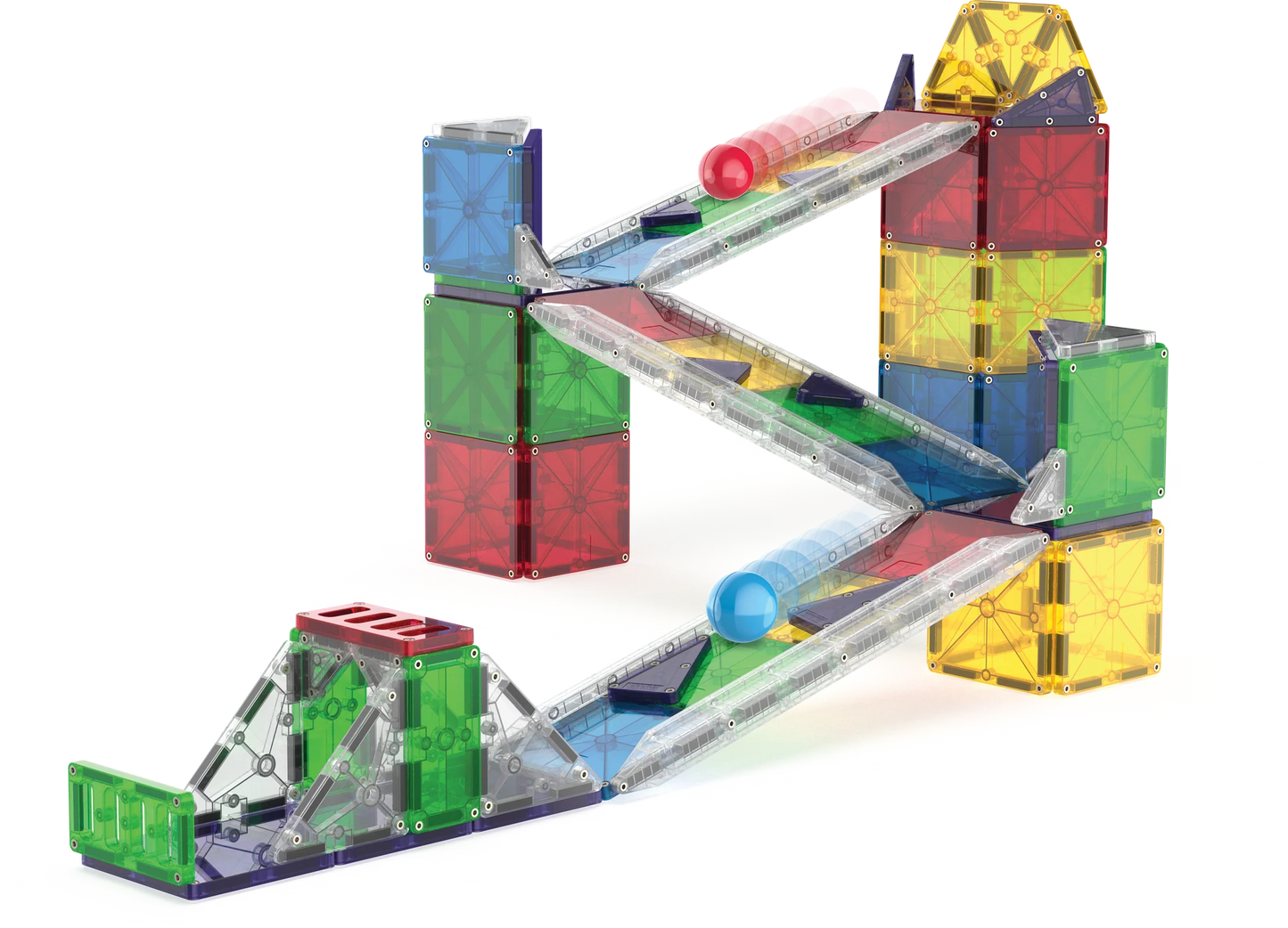 Magna-Tiles - Rail Racers Deluxe 90-Piece Set