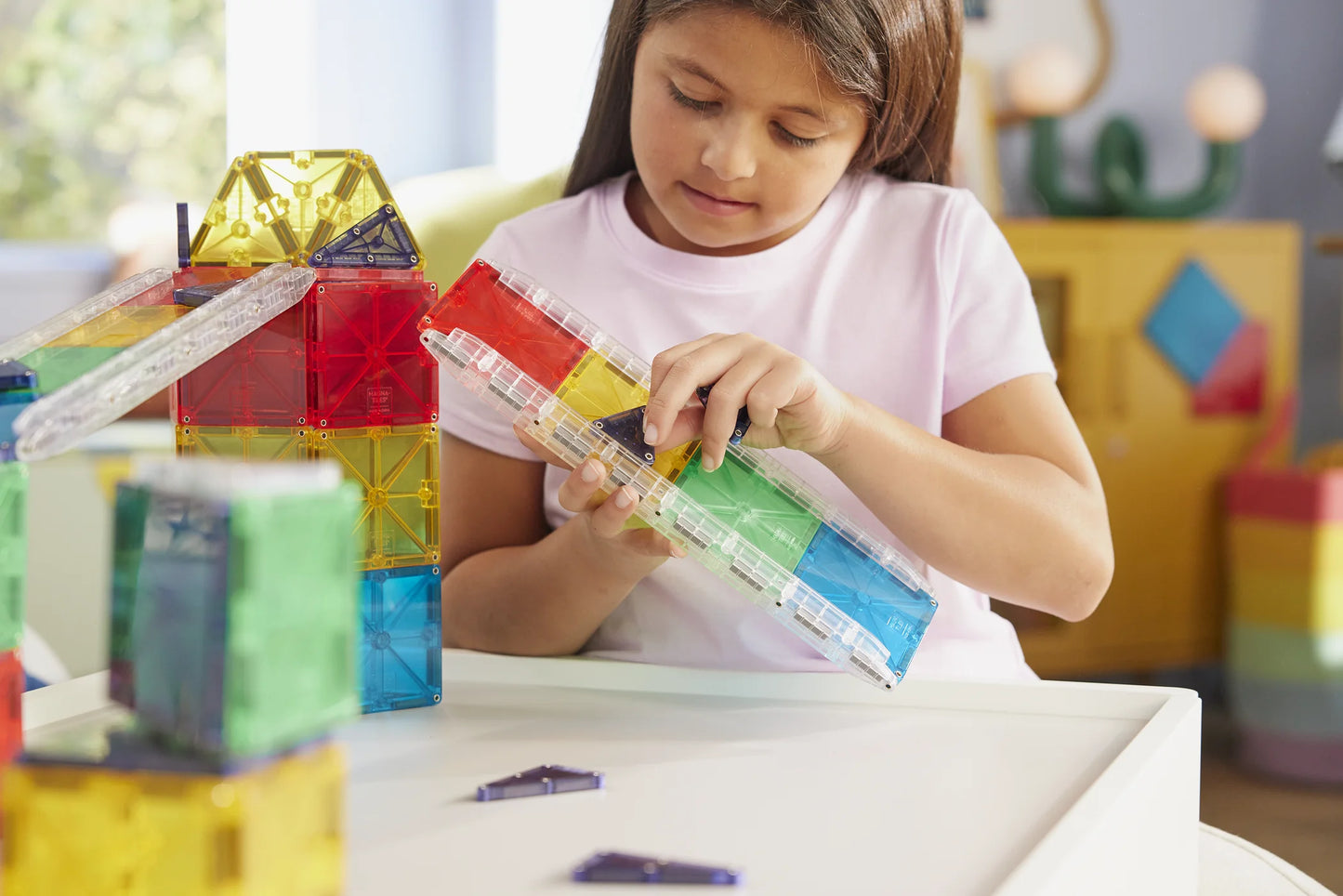 Magna-Tiles - Rail Racers Deluxe 90-Piece Set