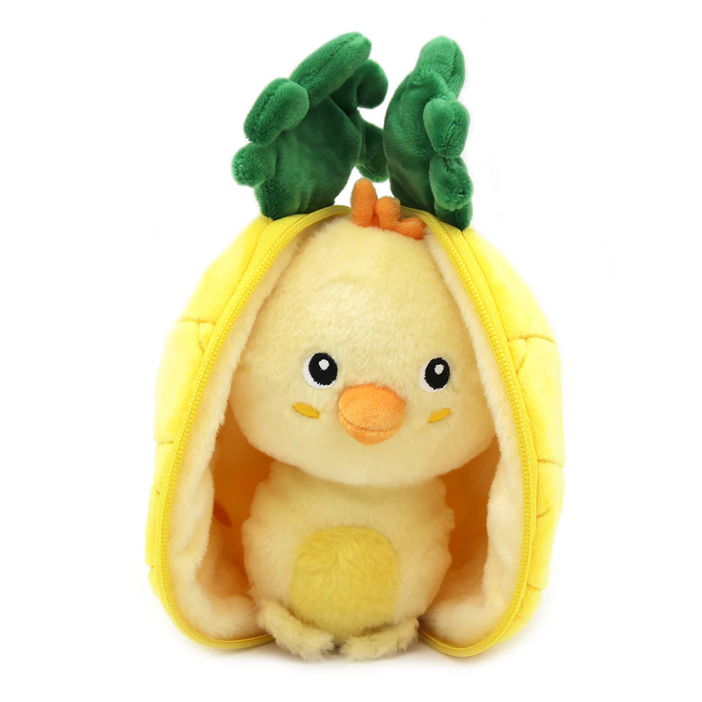 Les Deglingos - Nugget de Ananas Kuiken knuffel