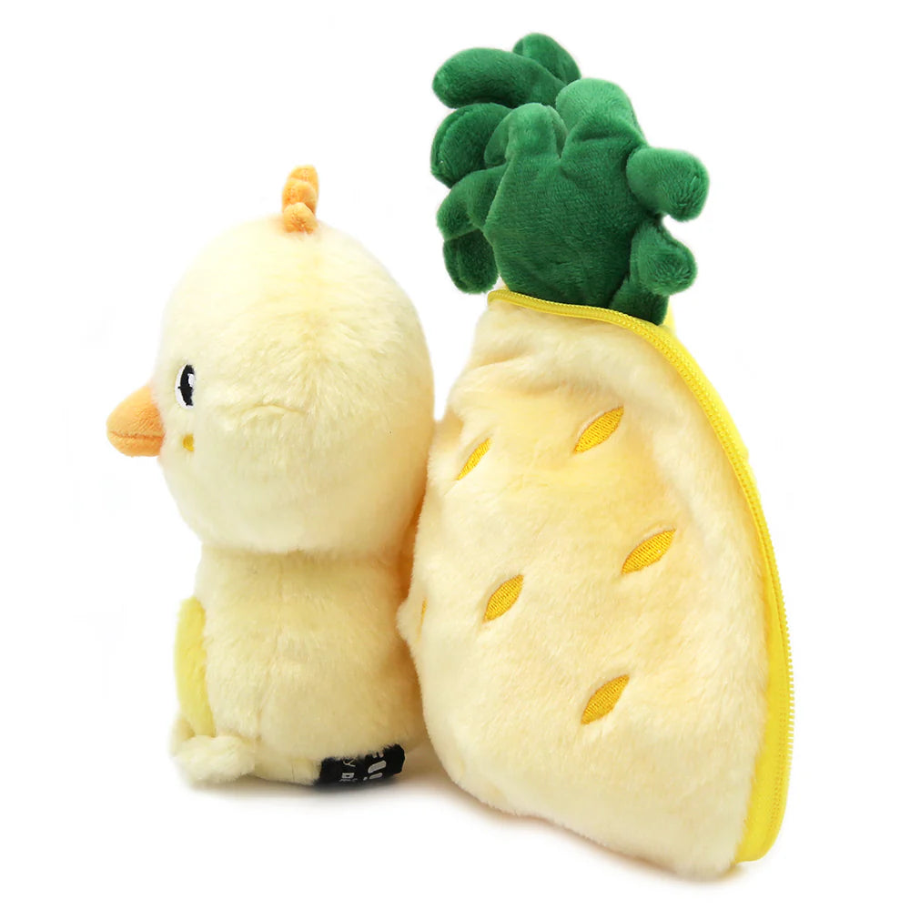 Les Deglingos - Nugget de Ananas Kuiken knuffel