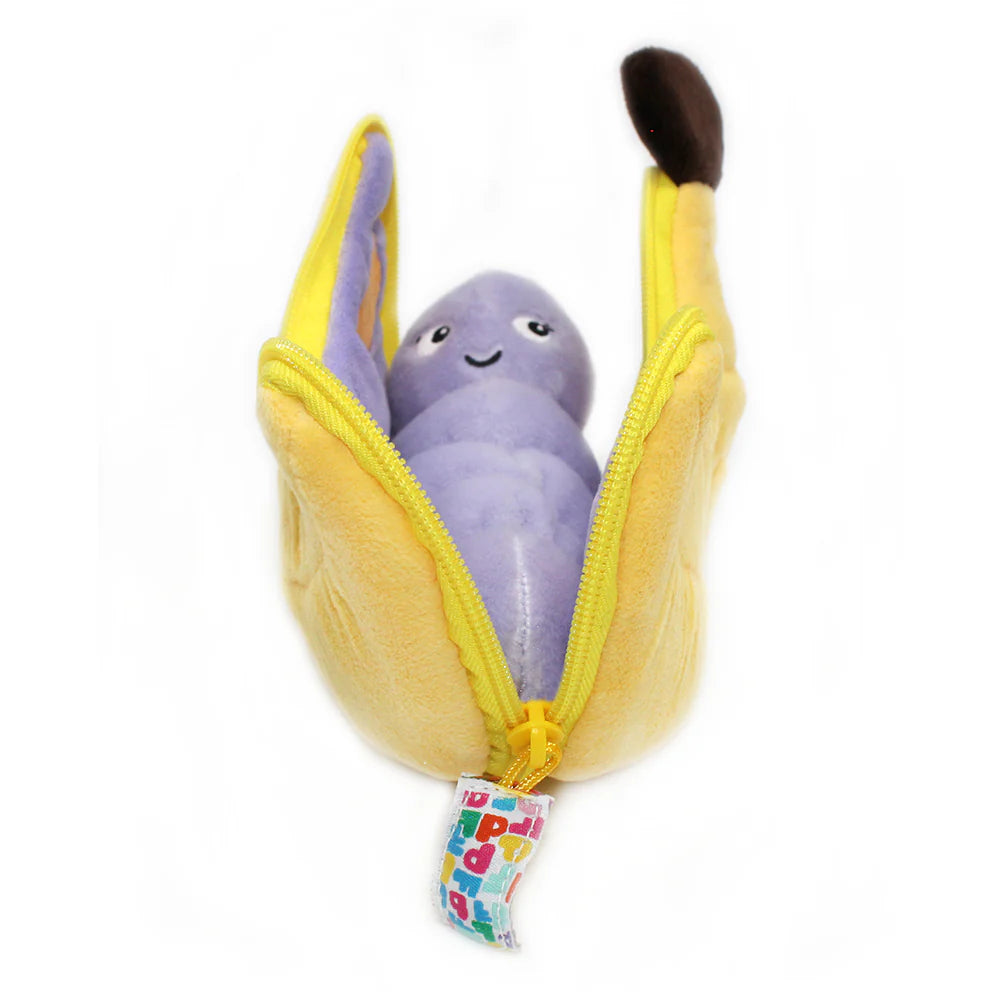 Les Deglingos - Poppet de vlinder banaan knuffel