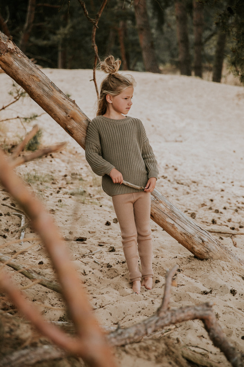 Yuki - Chunky Knitted Sweater Sage