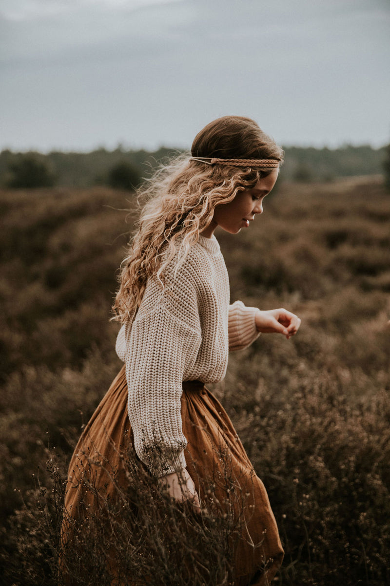 Yuki - Chunky Knitted Sweater Moon