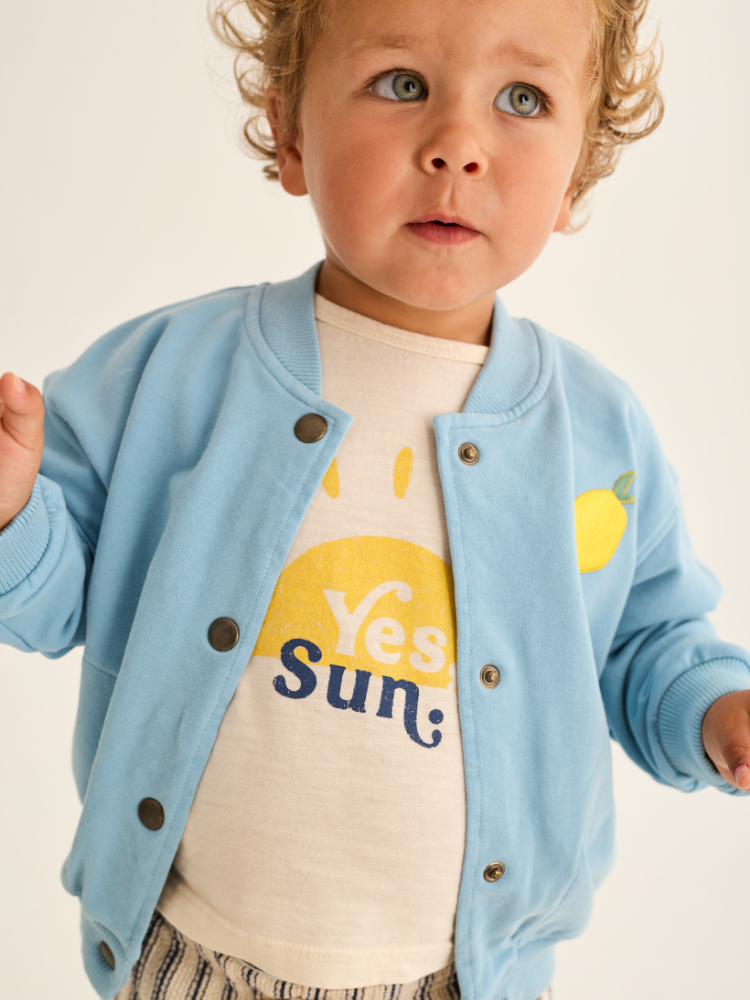 Cozmo - Berlin soft fleece baby jas blauw