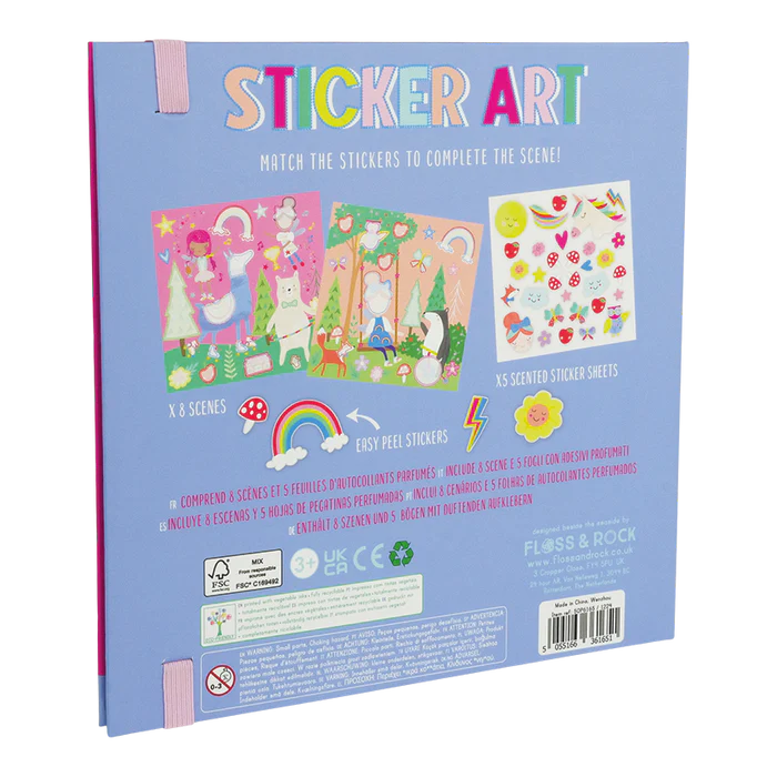 Floss & Rock Sticker Art Rainbow Fairy
