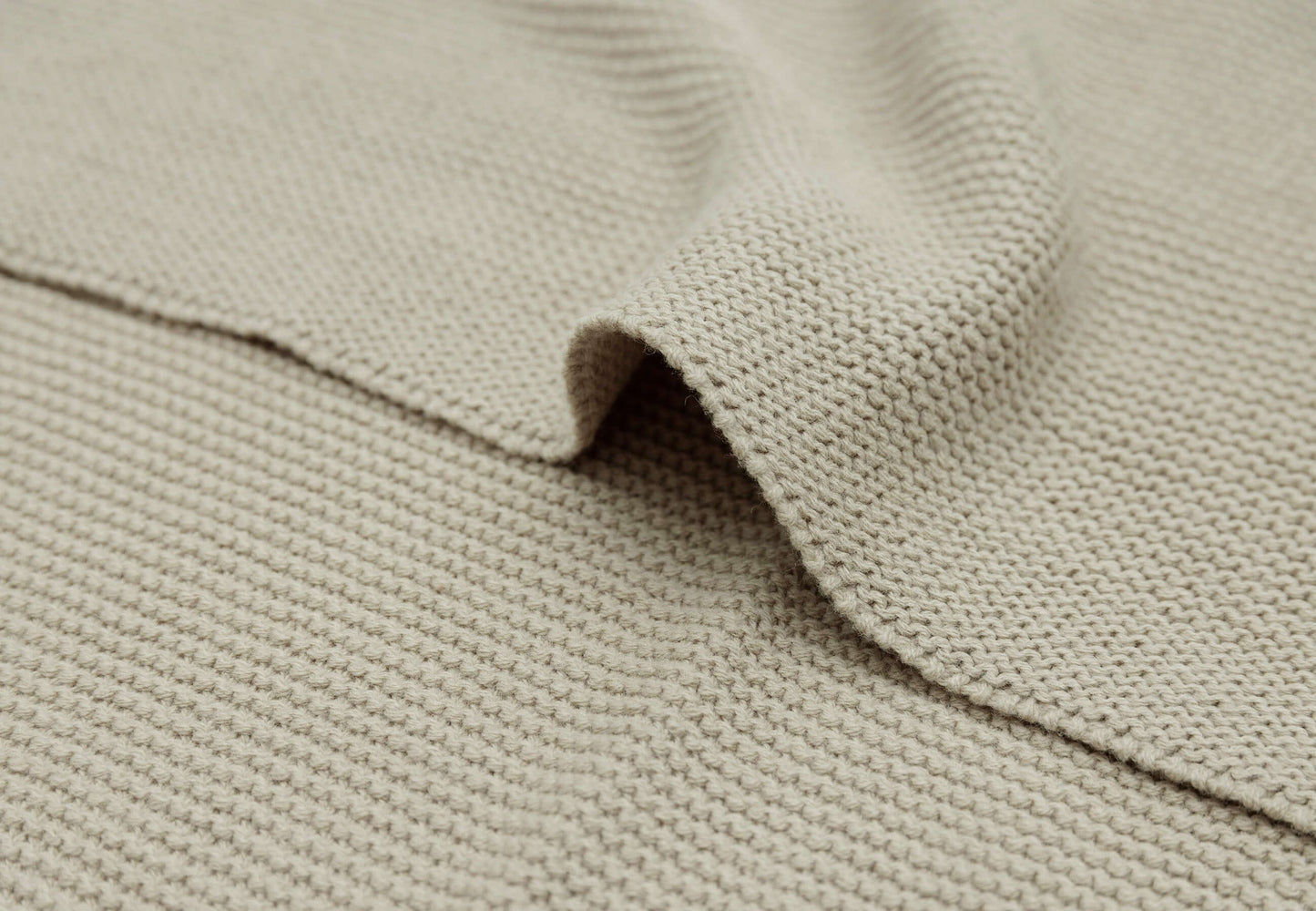 Jollein - Deken Wieg 75 x 100 cm Basic Knit Olive Green