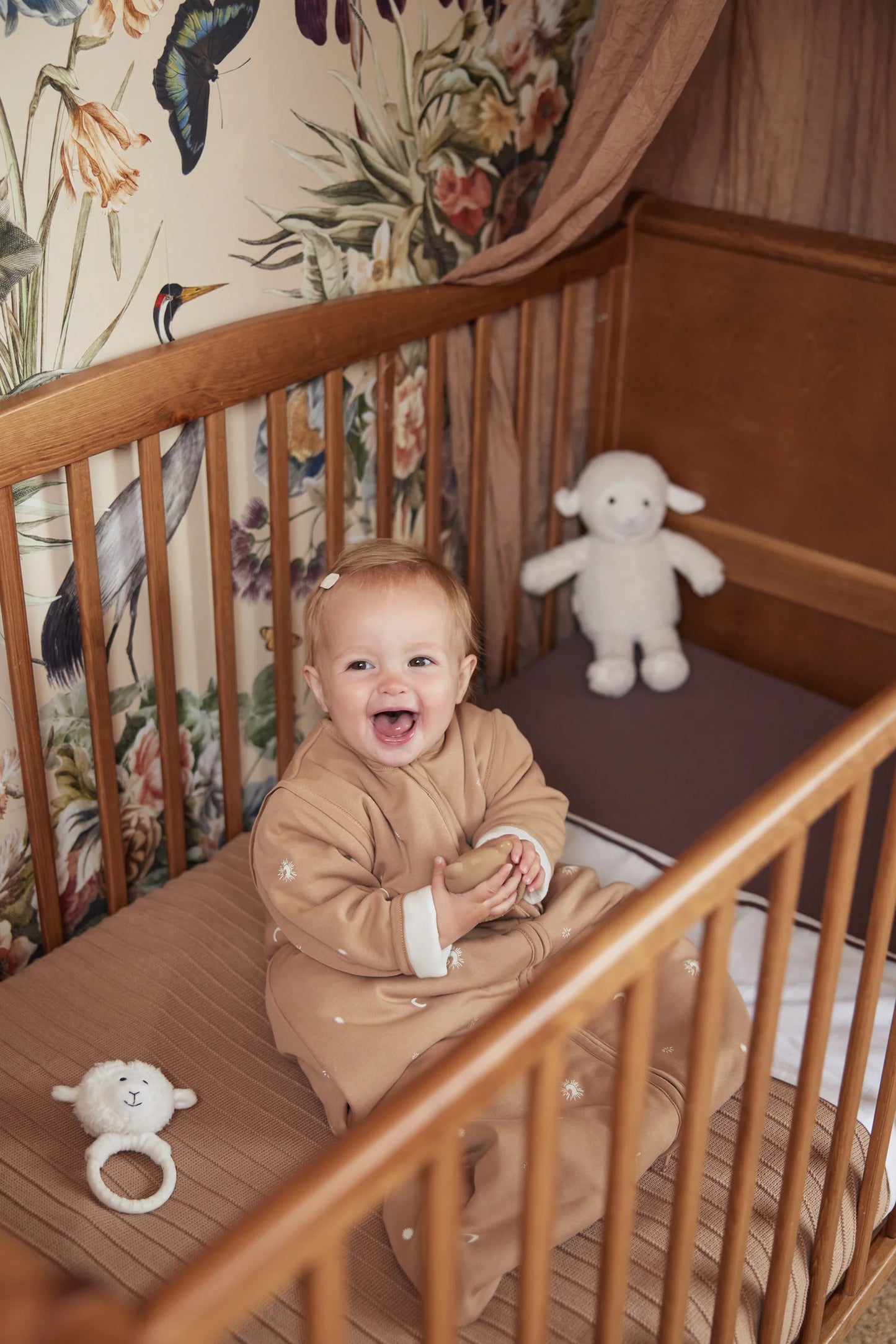 Jollein - Deken Ledikant Velvet Pure Knit Biscuit GOTS 100*150