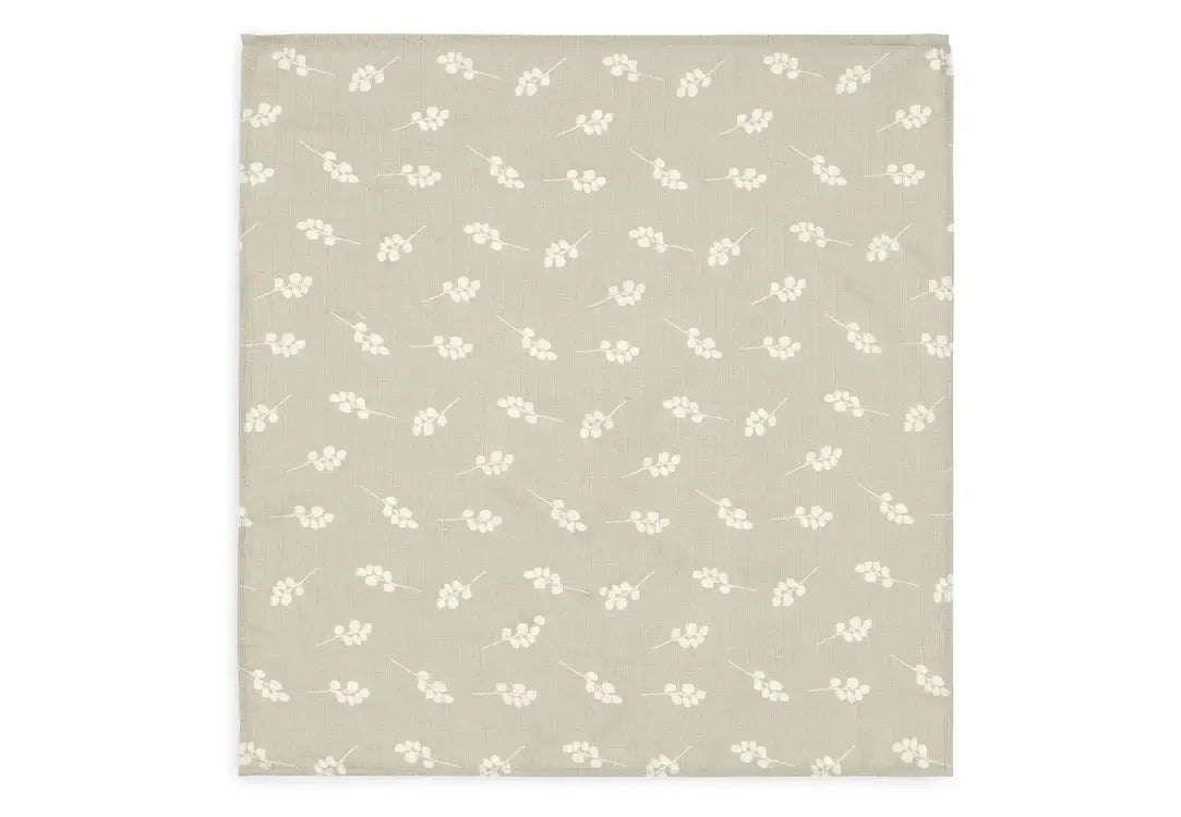 Jollein Hydrofiele Doek Small 70x70cm Twig - Olive Green - 3 Stuks