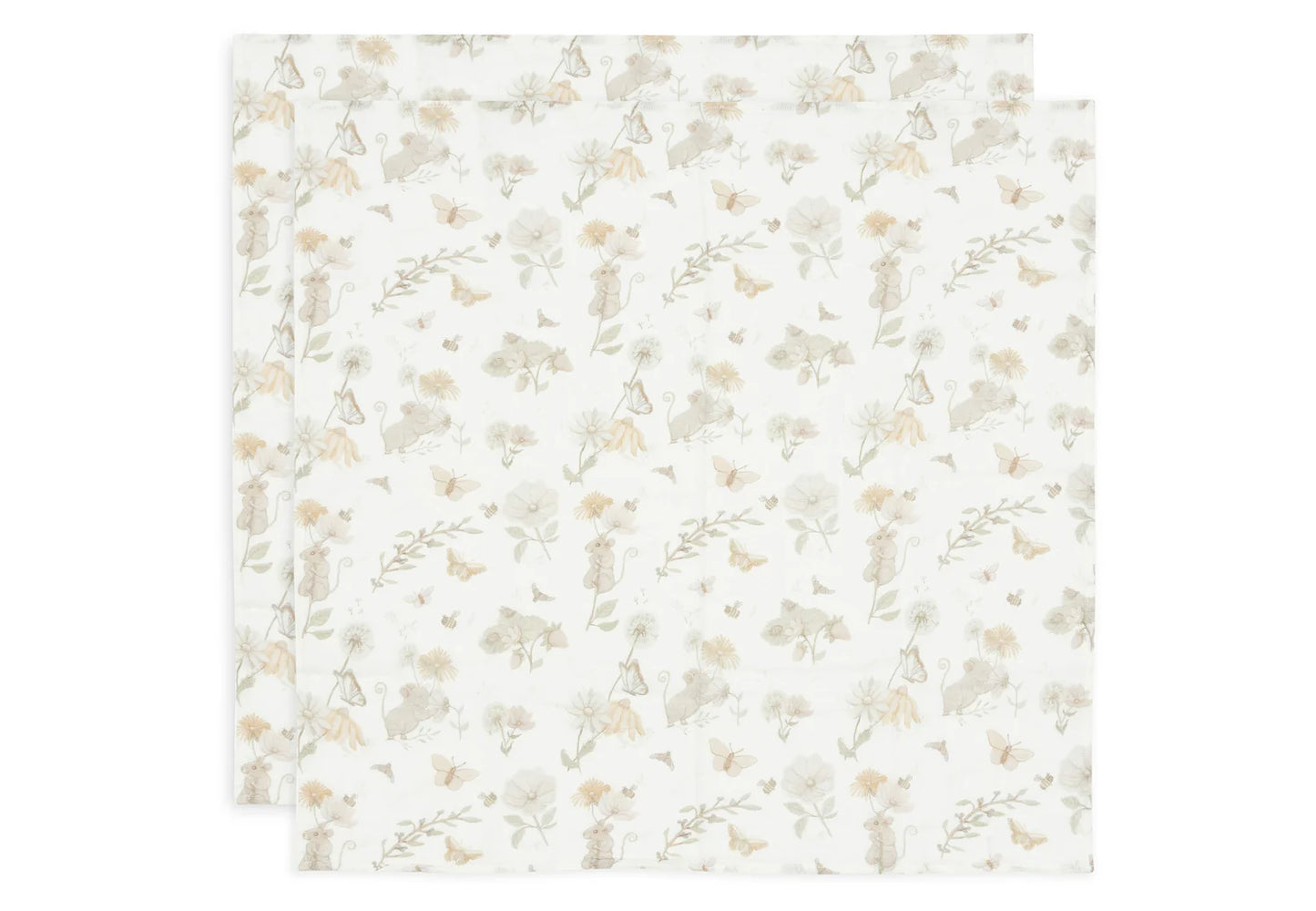 Jollein - Hydrofiele Doek Small 70x70cm Dreamy Mouse (2pack)