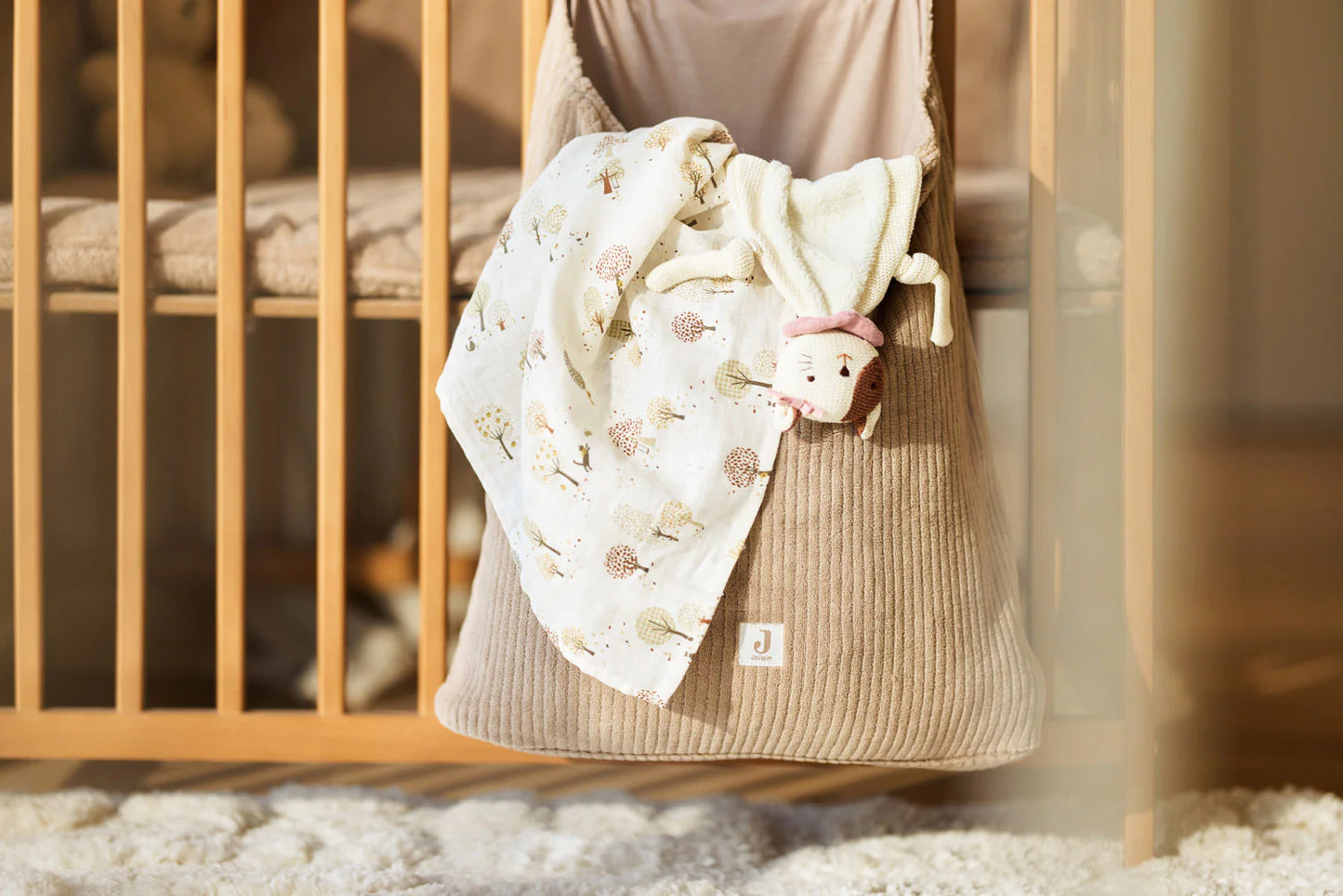 Jollein - Swaddle Muslin 115×115 cm – Tiny Park (2‑Pack) | Extra Grote Hydrofiele Doeken voor Baby’s