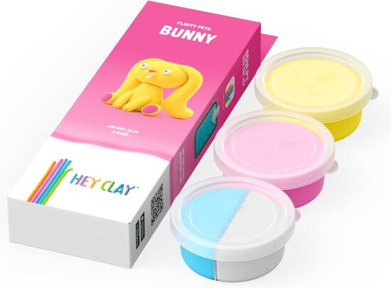 Hey Clay Konijn - 3 potjes