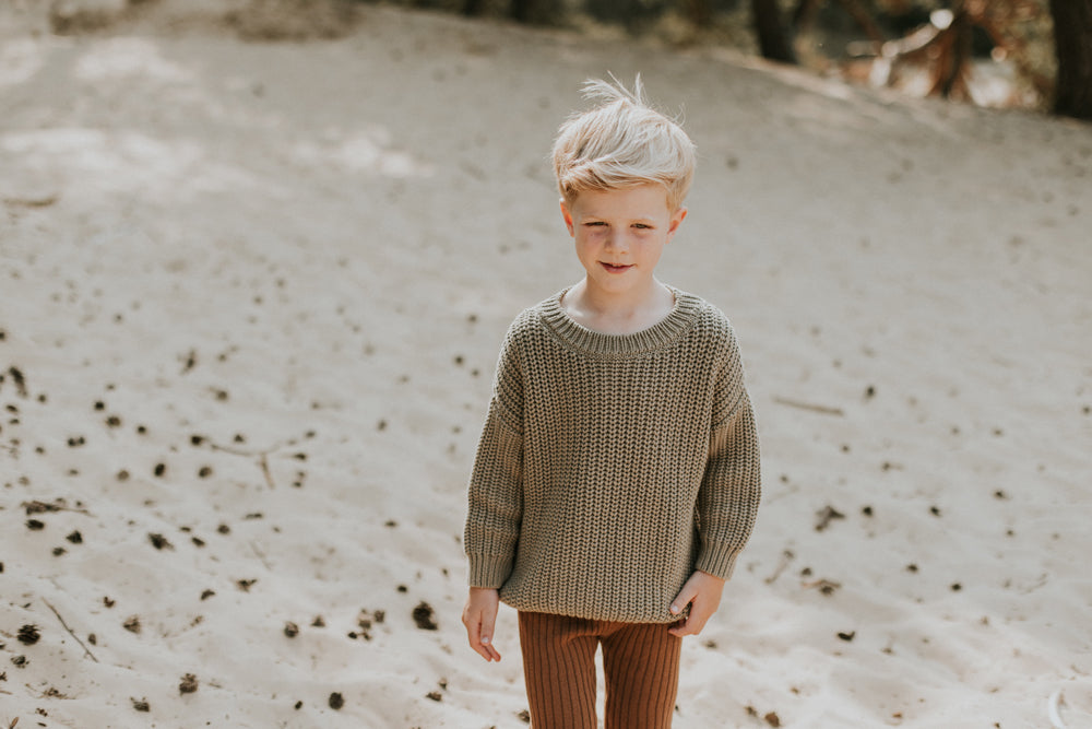 Yuki - Chunky Knitted Sweater Sage