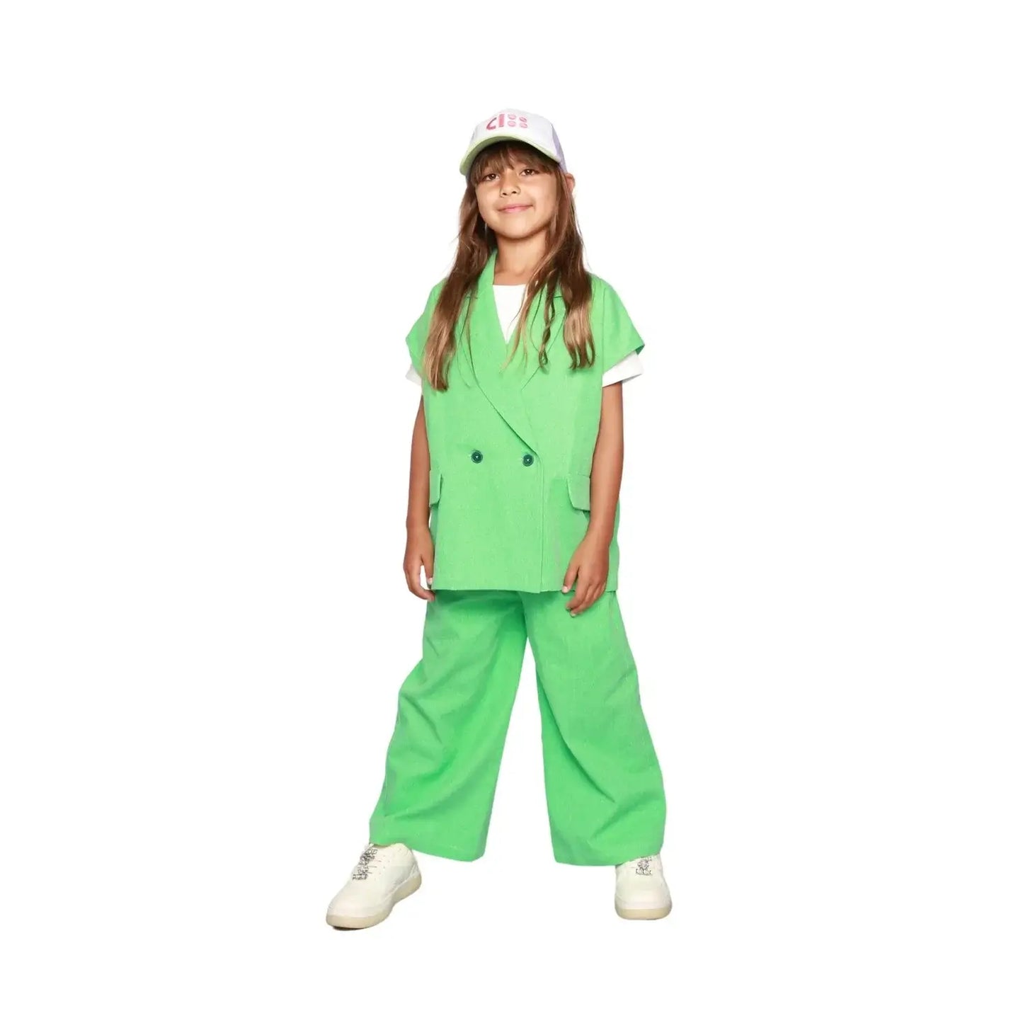 COS I SAID SO - Wide trouser twill Paradise groen