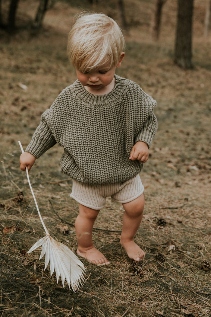 Yuki - Chunky Knitted Sweater Sage