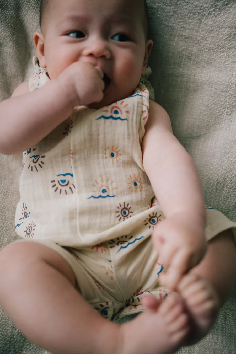 Riffle Amsterdam - Boxpak Ginger ss woven muslin aop sunshine