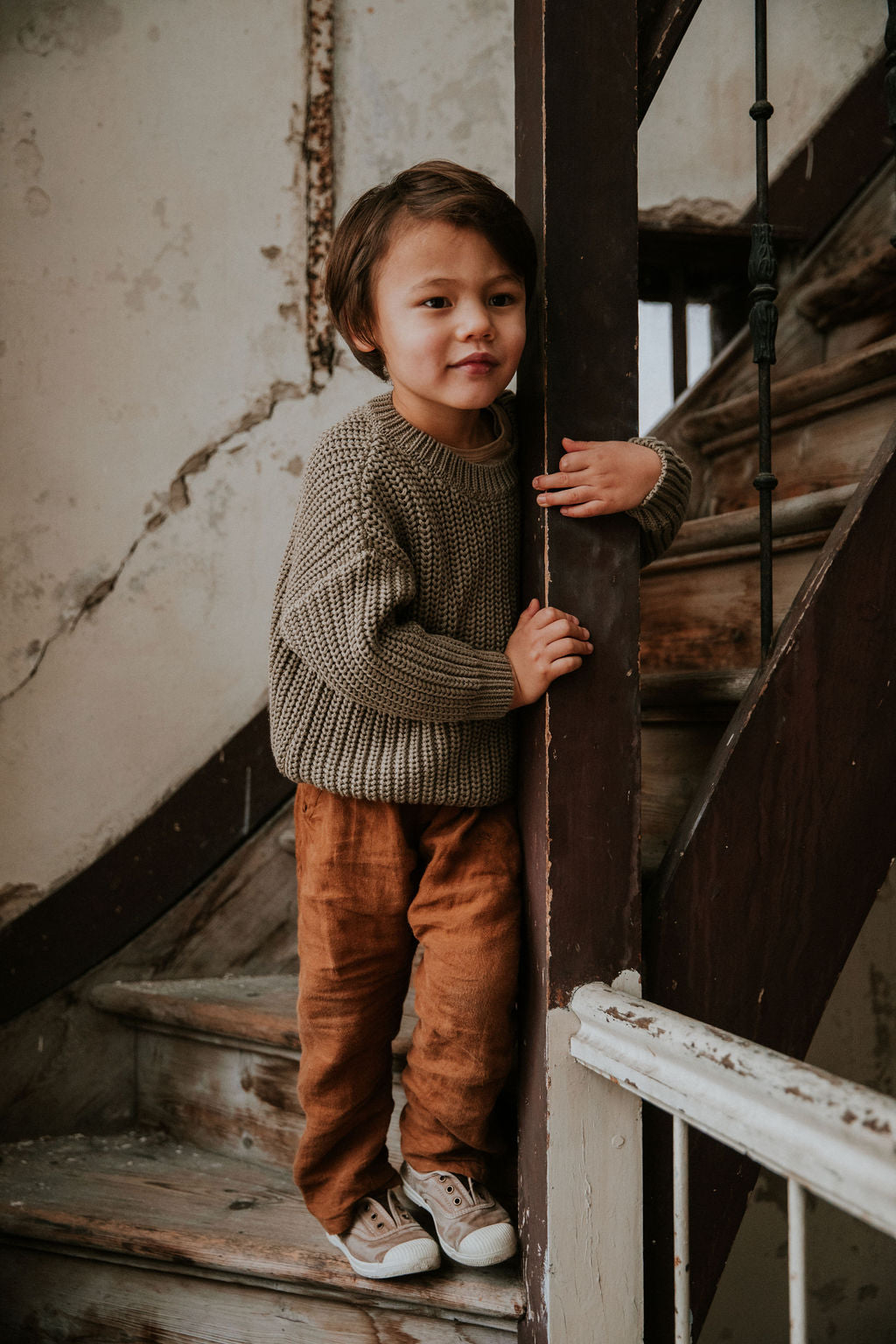 Yuki - Chunky Knitted Sweater Sage
