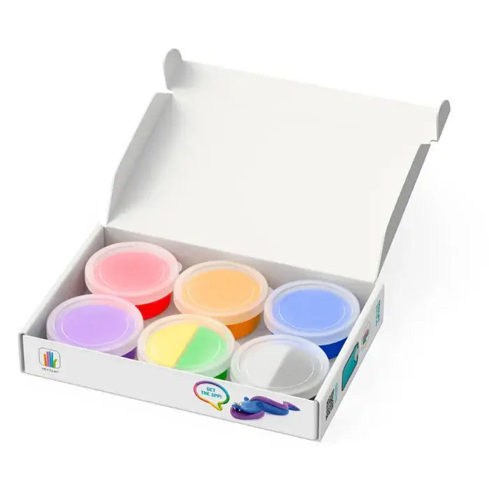 Hey Clay - boetseerklei - Oceaan (6 potjes)