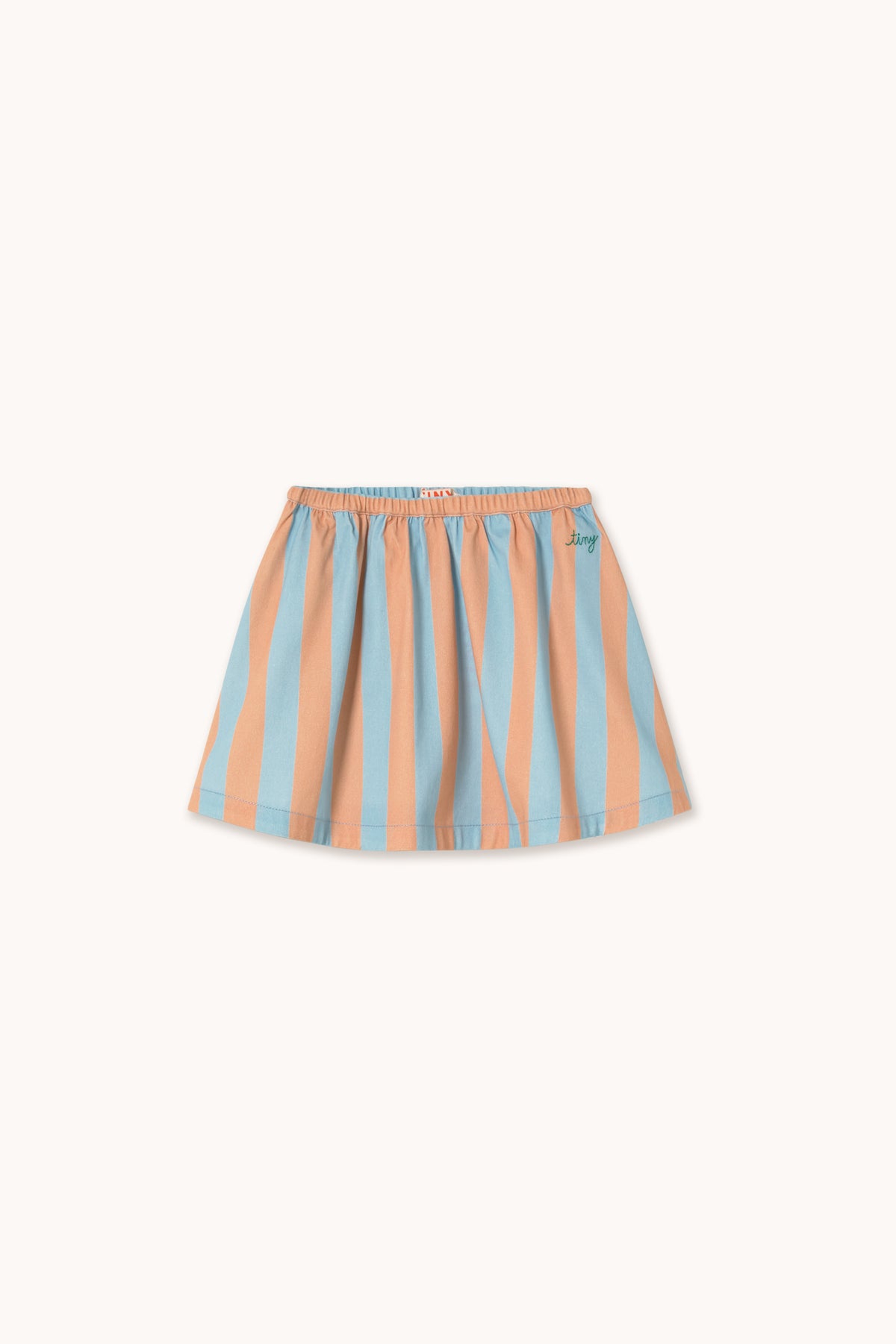 Tinycottons - Blue-Pink Stripes Skirt | Denim Blue