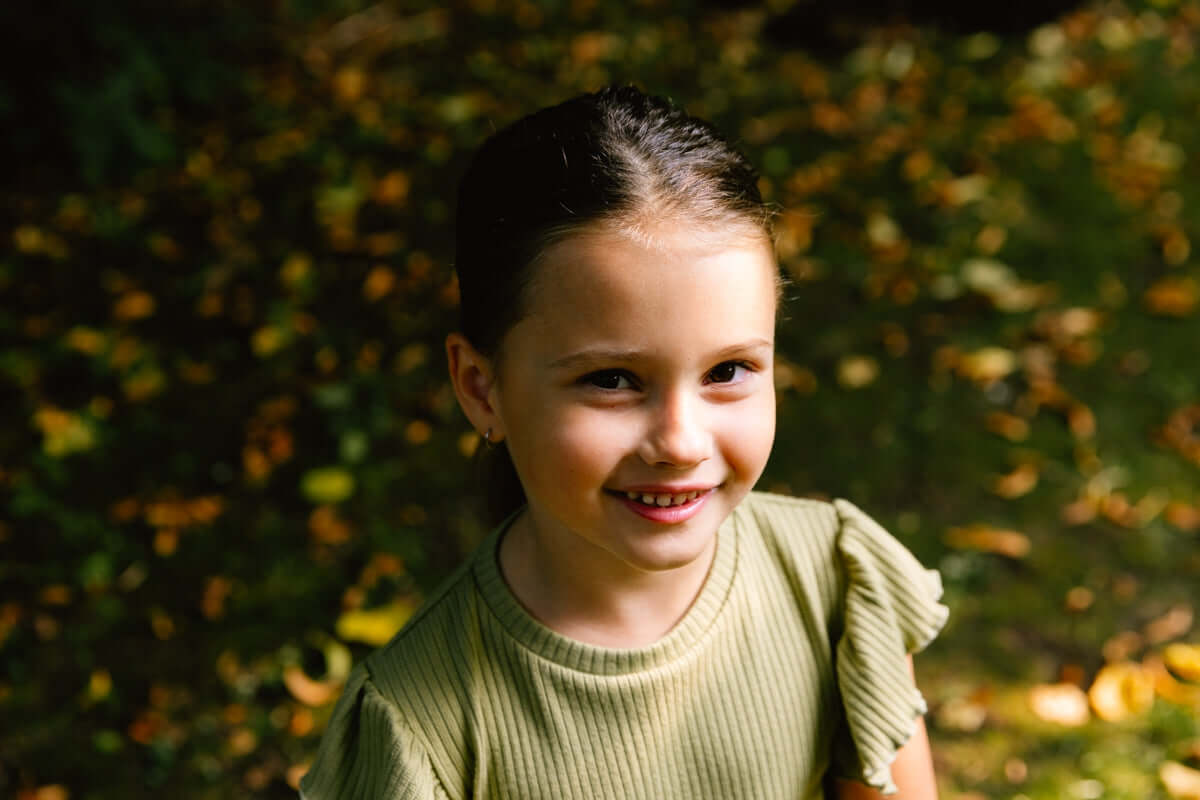 Meisjes T-shirt Cedar Groen met Ruches