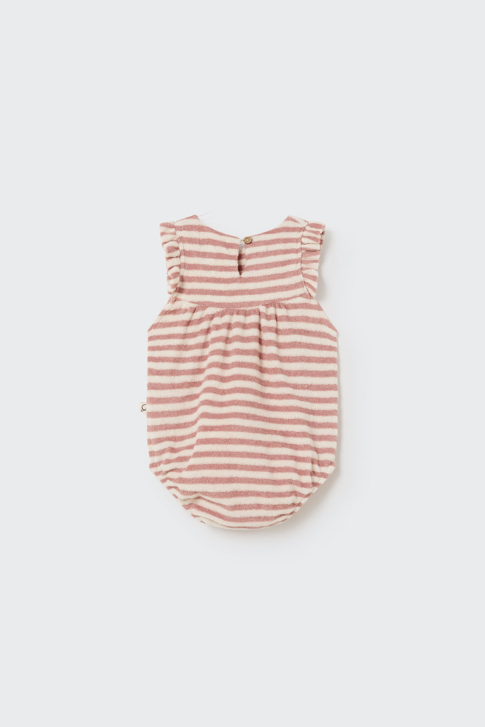 Cozmo - Organic striped baby romper badstof