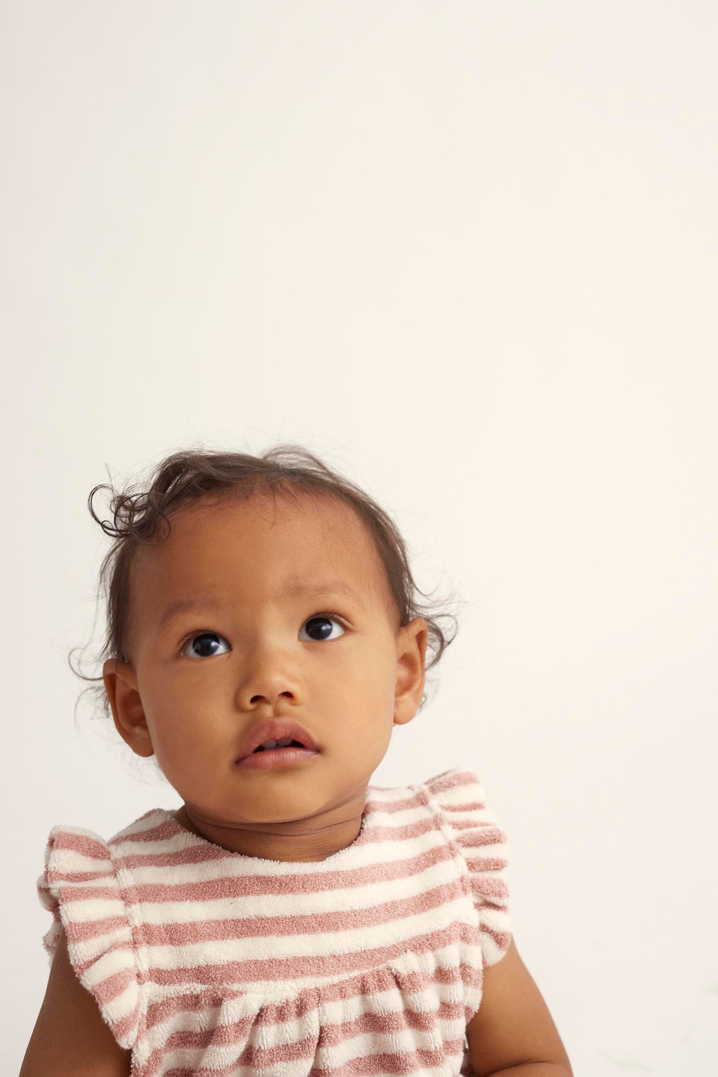 Cozmo - Organic striped baby romper badstof