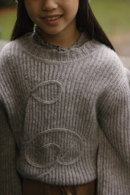 Charlie Petite - Hudson Sweater Grey Melange