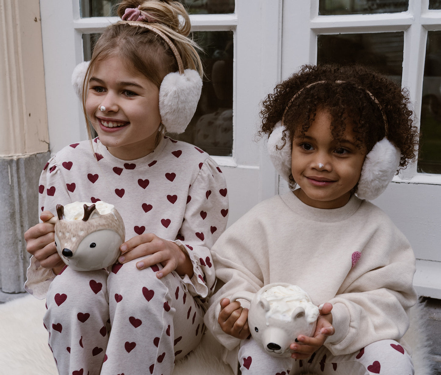 Navy Natural - Oversized Sweater Lilas Heart