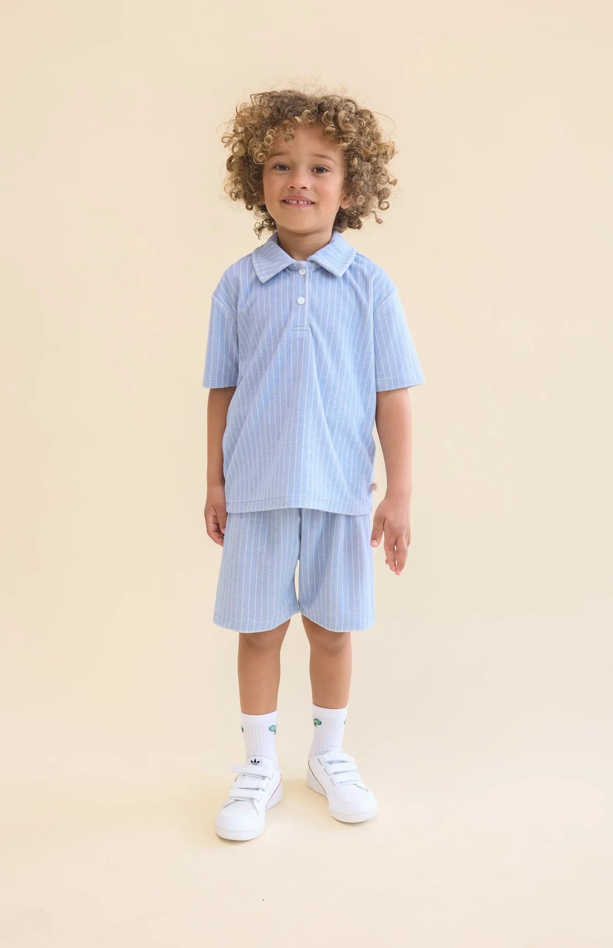 Flöss - Nohr Shorts Bright Blue Stripe voor Baby’s en Jongens